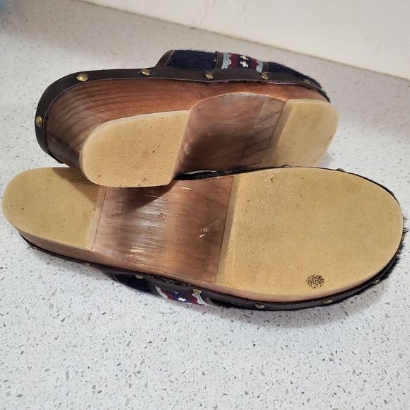 Penelope Chilvers blue clogs size 10 - Picture 7 of 10